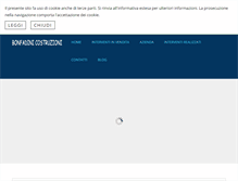 Tablet Screenshot of bonfadinicostruzioni.it